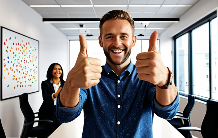 **

Prompt: A diverse team celebrating a project success, confetti falling, with a leader giving a thumbs up, showcasing a culture of positive reinforcement and gratitude, modern office setting.

**
